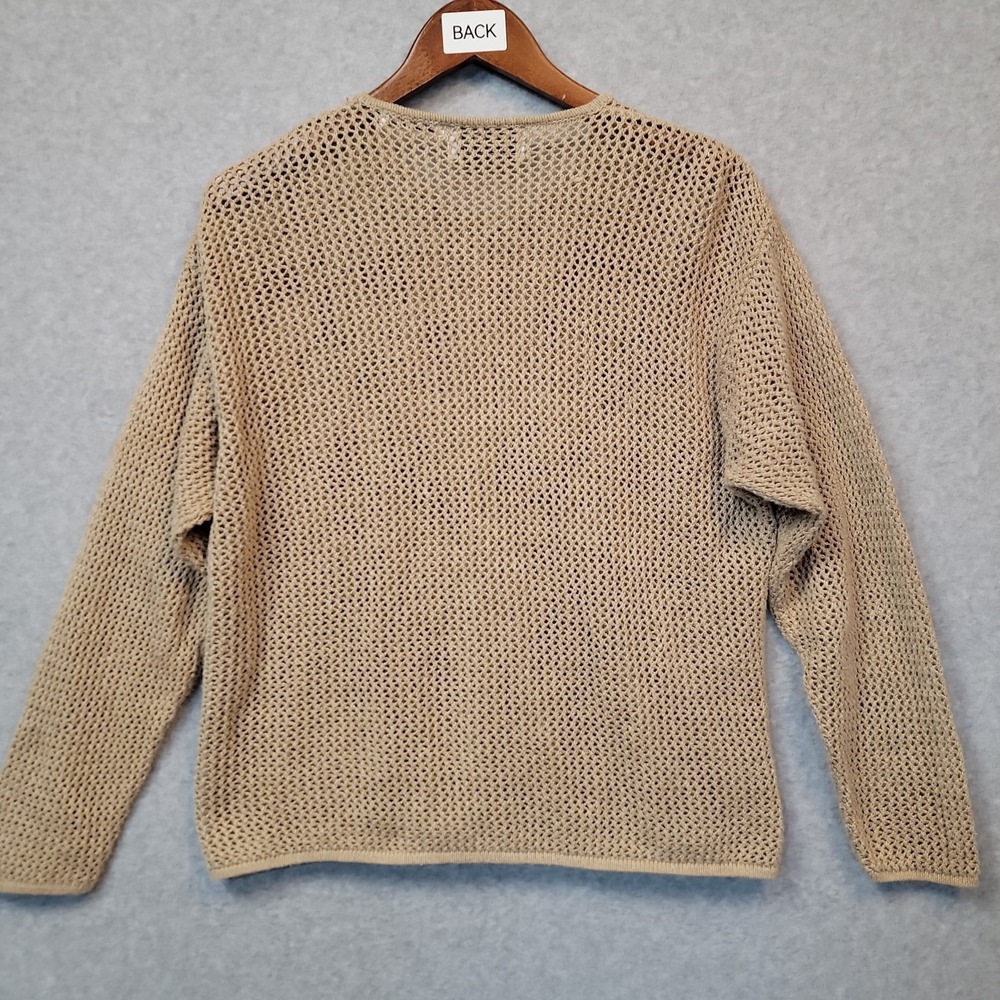 Vintage Jantzen Cardigan Sweater Women's M Beige Embroidery Mushroom Aesthetic - Picture 4 of 11